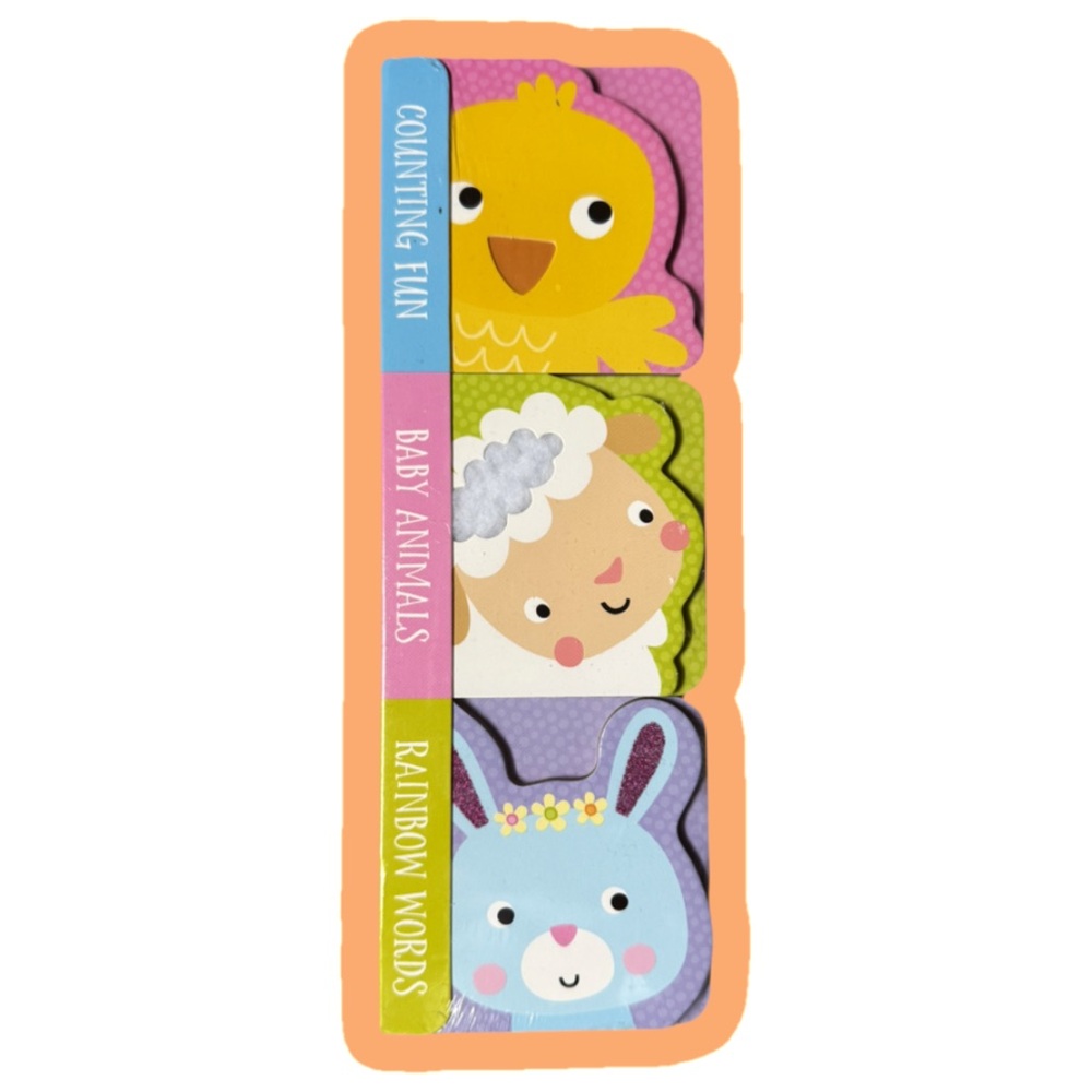 Easter Counting Fun Baby Animals Rainbow Words Book Set